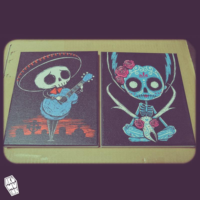 Dia de los Muertos Canvases