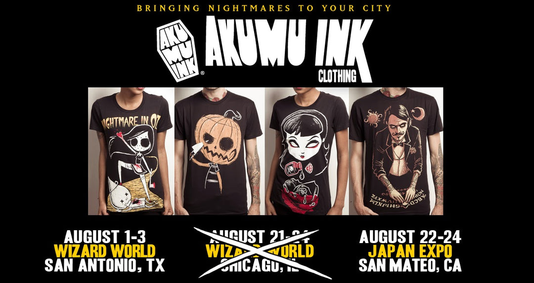 AKUMU INK TOUR :: AUGUST 2014 [UPDATE]