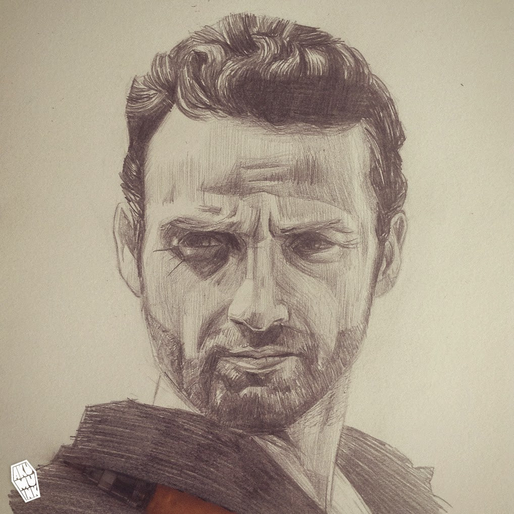 Rick Grimes :: Walking Dead Sketch