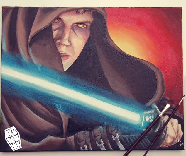 COMMISSION :: Star Wars Oil Painting :: WiP 3 (Done!)