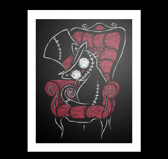 Curiosity Kills Artwork – gothic art by Akumu Ink, alt fashion art from Akumu Ink Clothing