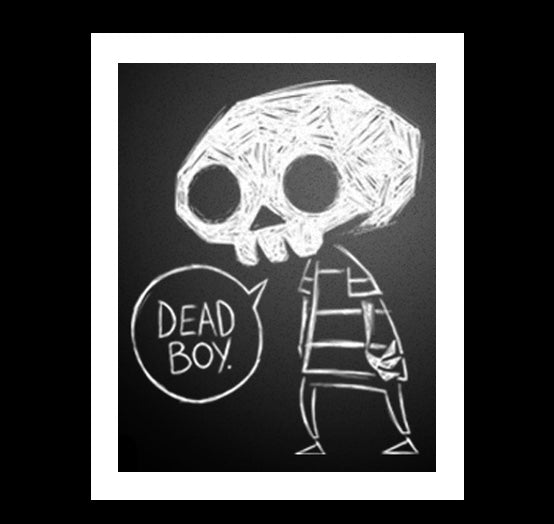 Dead Boy Artwork – gothic art by Akumu Ink, alt fashion art from Akumu Ink Clothing
