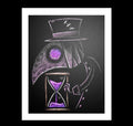 Plague Seeker II: Running out of Time Artwork – gothic art by Akumu Ink, alt fashion art from Akumu Ink Clothing