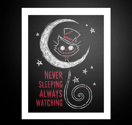 Always Watching Artwork – gothic art by Akumu Ink, alt fashion art from Akumu Ink Clothing