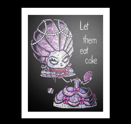 Let Them Eat Cake Artwork – gothic art by Akumu Ink, alt fashion art from Akumu Ink Clothing
