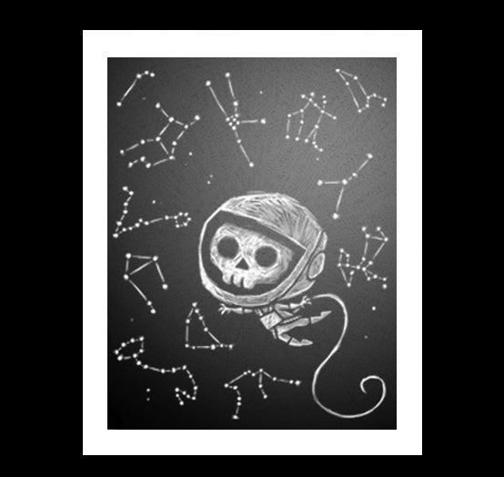 Lonely Galaxy Artwork – gothic art by Akumu Ink, alt fashion art from Akumu Ink Clothing