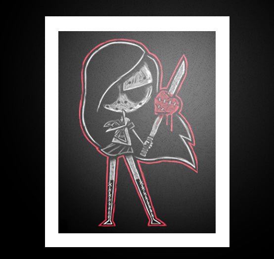 Be Mine Artwork – gothic art by Akumu Ink, alt fashion art from Akumu Ink Clothing