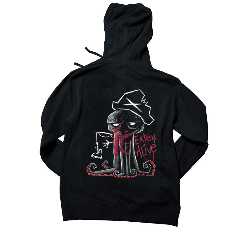 Eaten Alive Hoodie – gothic long sleeve by Akumu Ink Clothing, alt fashion art from Akumu Ink Clothing