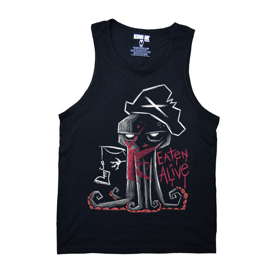 Eaten Alive Men Tank – gothic Men Shirts by Akumu Ink, alt fashion art from Akumu Ink Clothing