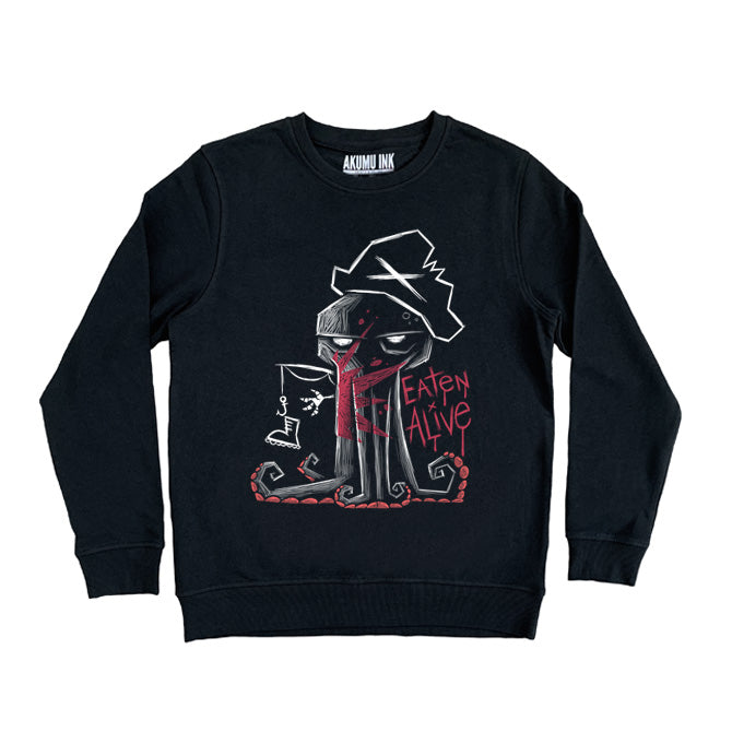 Eaten Alive Sweatshirt – gothic Men Shirts by Akumu Ink, alt fashion art from Akumu Ink Clothing