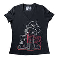 Eaten Alive Women Vneck – gothic Women Shirts by Akumu Ink, alt fashion art from Akumu Ink Clothing