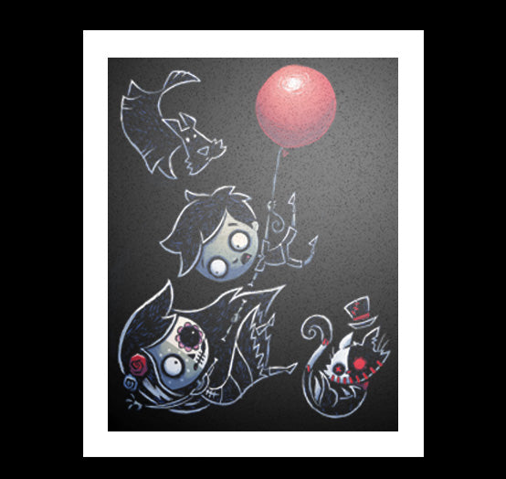 Never Let Go Artwork – gothic art by Akumu Ink, alt fashion art from Akumu Ink Clothing