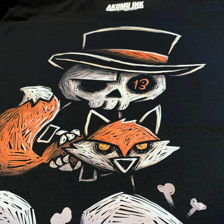 Lucky Mr. Fox Kids Hoodie – gothic tshirt by Akumu Ink, alt fashion art from Akumu Ink Clothing