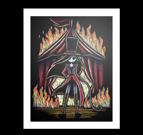 Burn It All Down Artwork – gothic art by Akumu Ink, alt fashion art from Akumu Ink Clothing