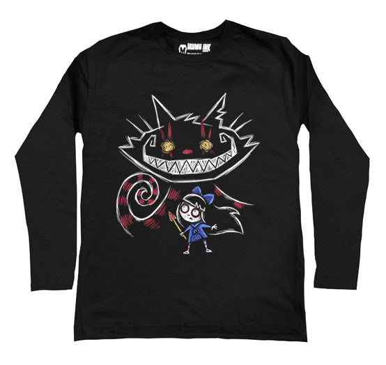 Cheshire in Hell Men Long Sleeve Tshirt