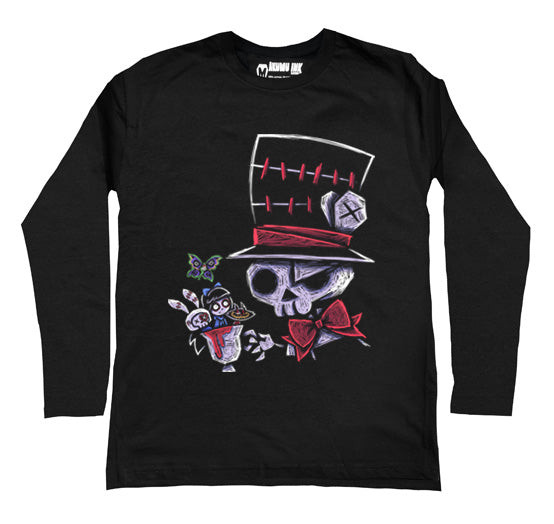 Mad Hatter's Nightmare Men Long Sleeve Tshirt