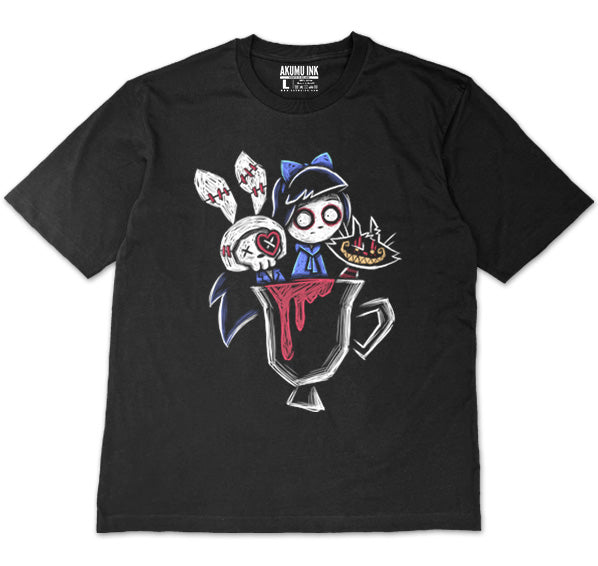 Bloody Tea Cup Oversized Unisex Tshirt