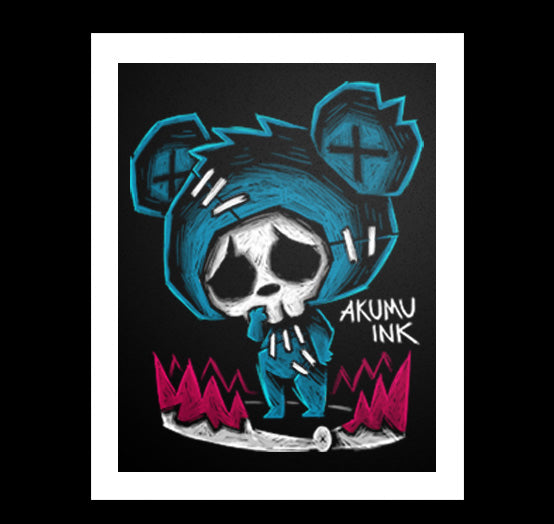 Bear-Trapped Artwork – gothic art by Akumu Ink, alt fashion art from Akumu Ink Clothing