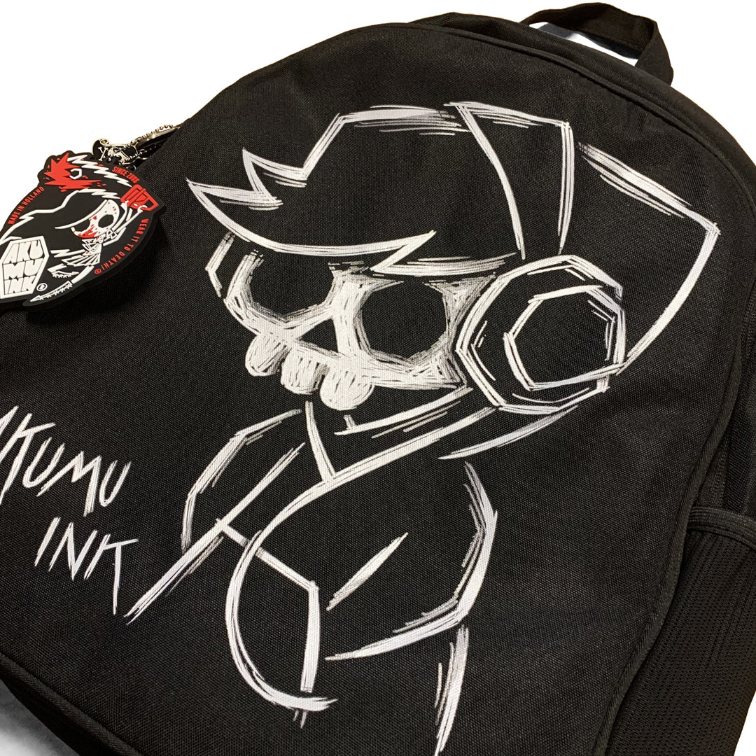 Introvert Backpack – gothic backpack by Akumu Ink, alt fashion art from Akumu Ink Clothing