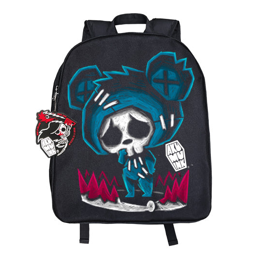Bear-Trapped Backpack – gothic backpack by Akumu Ink, alt fashion art from Akumu Ink Clothing