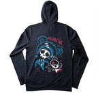 The Culprits Hoodie – gothic long sleeve by Akumu Ink Clothing, alt fashion art from Akumu Ink Clothing