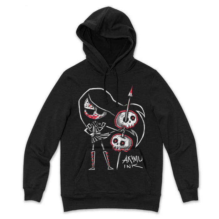 Tokyo the Impaler Hoodie – gothic long sleeve by Akumu Ink Clothing, alt fashion art from Akumu Ink Clothing