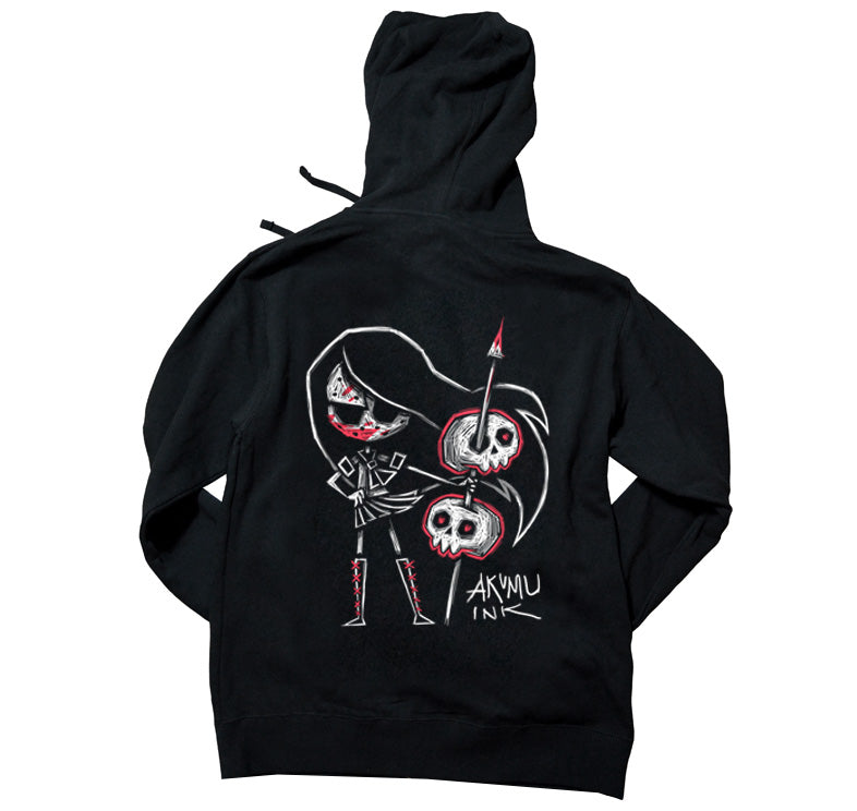 Tokyo the Impaler Hoodie – gothic long sleeve by Akumu Ink Clothing, alt fashion art from Akumu Ink Clothing