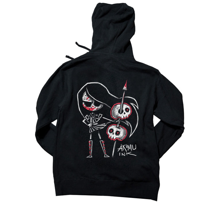 Tokyo the Impaler Hoodie – gothic long sleeve by Akumu Ink Clothing, alt fashion art from Akumu Ink Clothing