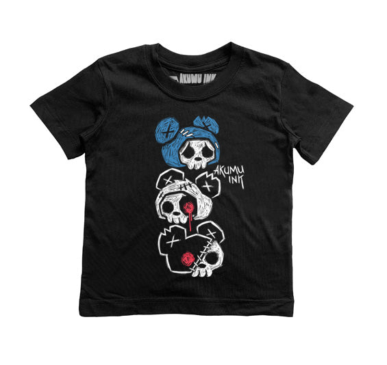 3 Bears Kids Tee – gothic tshirt by Akumu Ink, alt fashion art from Akumu Ink Clothing