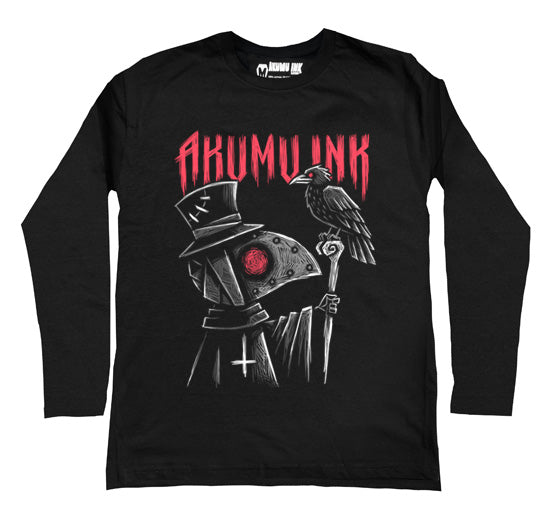 Nevermore Men Long Sleeve Tshirt – gothic Men Shirts by Akumu Ink, alt fashion art from Akumu Ink Clothing