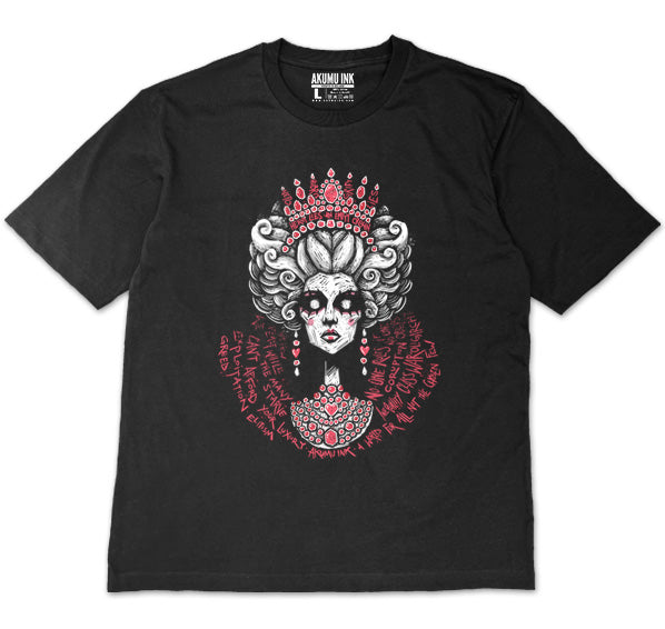 Elite Illusions Oversized Unisex Tshirt – gothic Men Shirts by Akumu Ink, alt fashion art from Akumu Ink Clothing