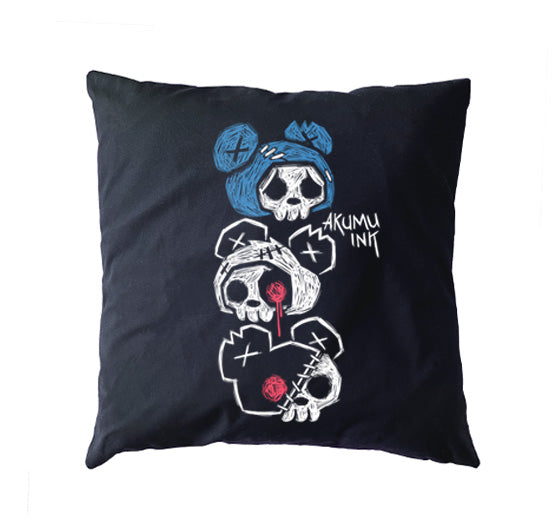 3 Bears Pillow Case – gothic bag by Akumu Ink, alt fashion art from Akumu Ink Clothing
