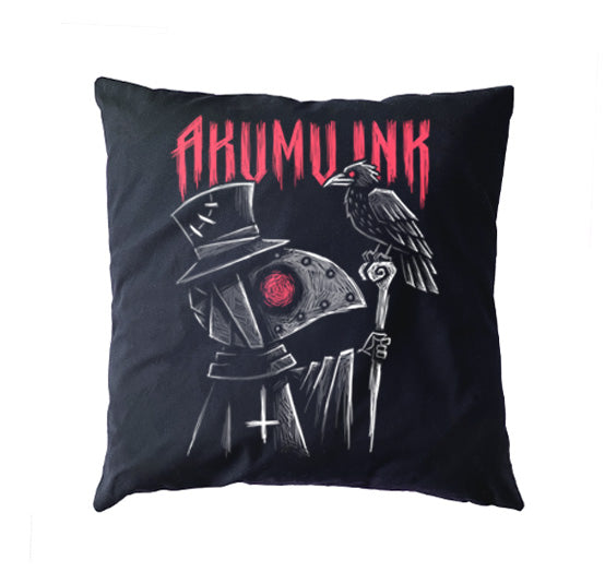 Nevermore Pillow Case – gothic bag by Akumu Ink, alt fashion art from Akumu Ink Clothing