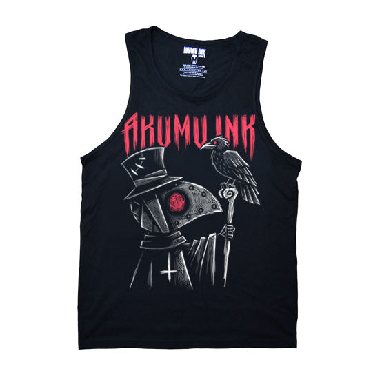Nevermore Men Tank – gothic Men Shirts by Akumu Ink, alt fashion art from Akumu Ink Clothing