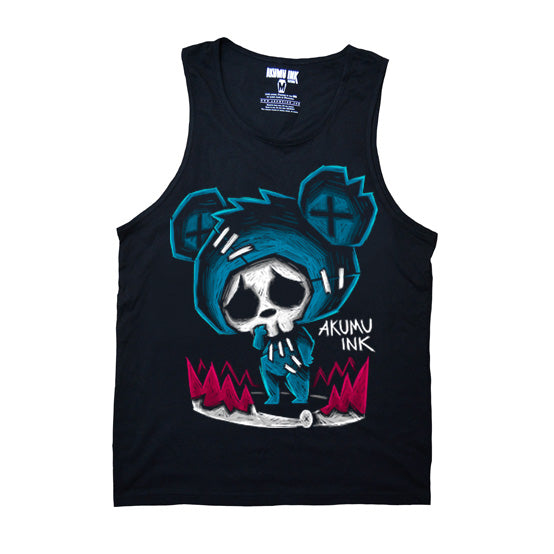 Bear-Trapped Men Tank – gothic Men Shirts by Akumu Ink, alt fashion art from Akumu Ink Clothing
