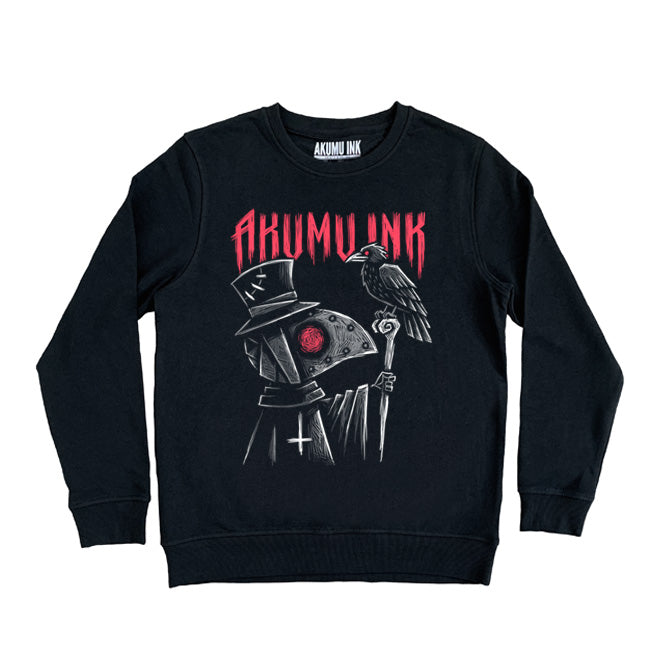 Nevermore Sweatshirt – gothic Men Shirts by Akumu Ink, alt fashion art from Akumu Ink Clothing