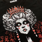 Elite Illusions Women Vneck – gothic Women Shirts by Akumu Ink, alt fashion art from Akumu Ink Clothing