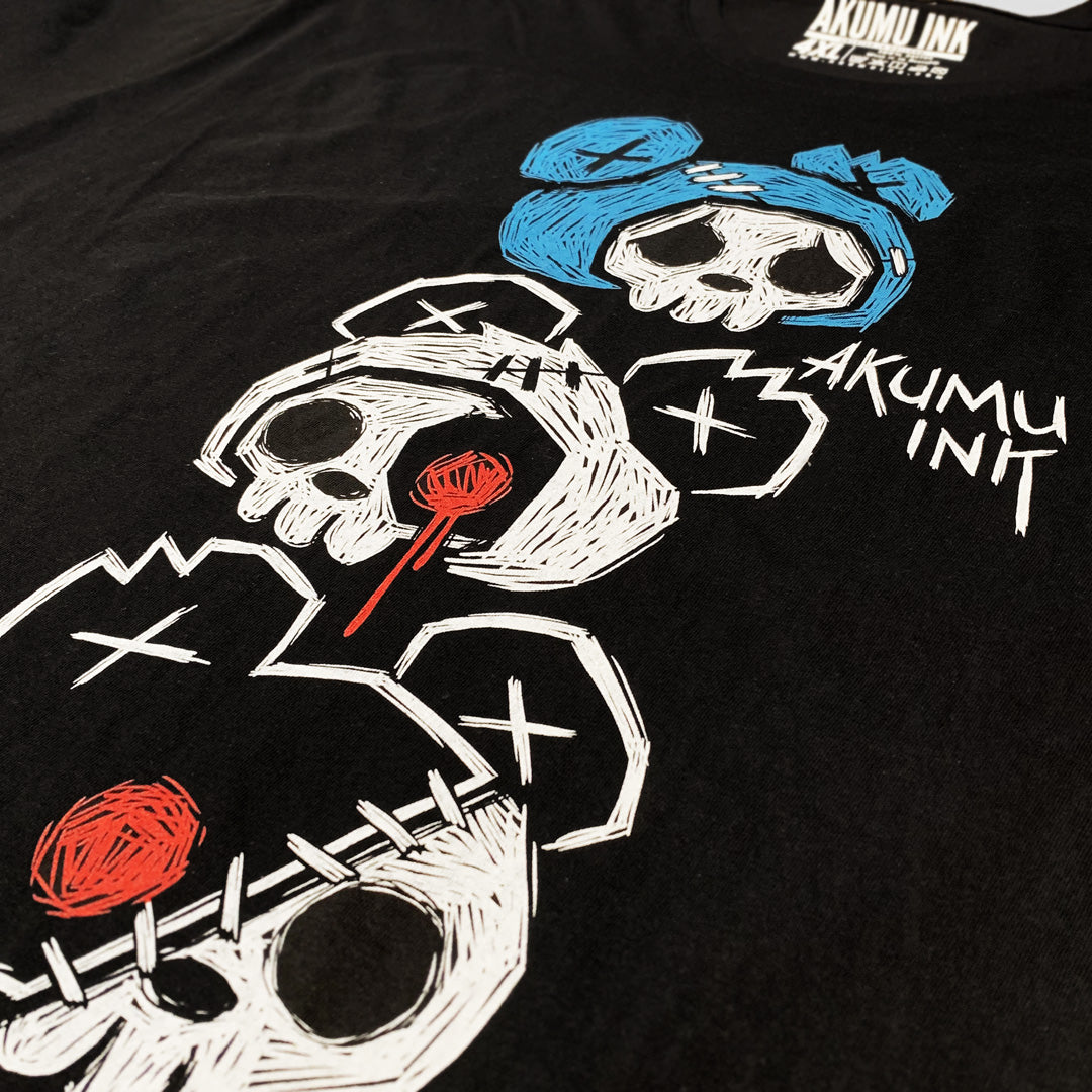 3 Bears Hoodie – gothic long sleeve by Akumu Ink Clothing, alt fashion art from Akumu Ink Clothing