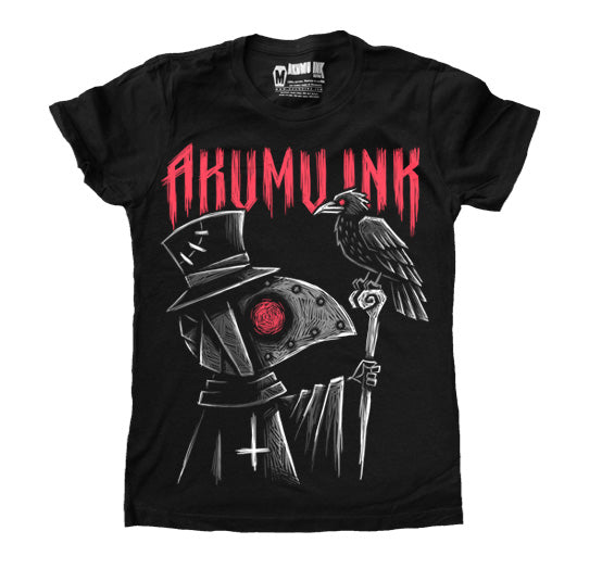 Nevermore Women Tshirt – gothic Women Shirts by Akumu Ink, alt fashion art from Akumu Ink Clothing