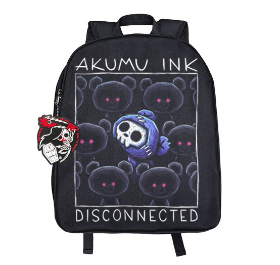 Disconnected Backpack – gothic backpack by Akumu Ink, alt fashion art from Akumu Ink Clothing