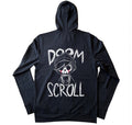 Doom Scroll Hoodie – gothic long sleeve by Akumu Ink Clothing, alt fashion art from Akumu Ink Clothing