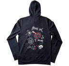 Rebel Metal Hoodie – gothic long sleeve by Akumu Ink Clothing, alt fashion art from Akumu Ink Clothing