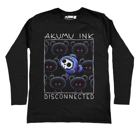 Disconnected Men Long Sleeve Tshirt – gothic Men Shirts by Akumu Ink, alt fashion art from Akumu Ink Clothing