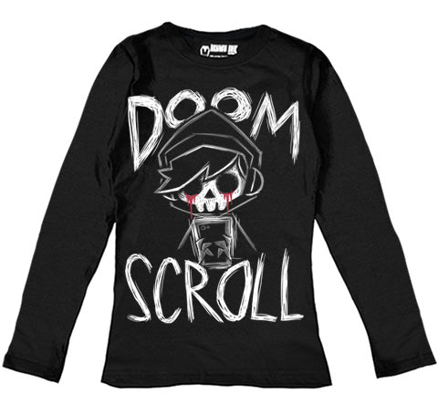 Doom Scroll Women Long Sleeve Tshirt