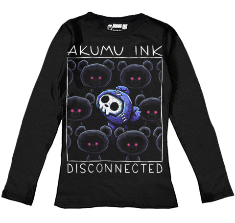 Disconnected Women Long Sleeve Tshirt – gothic Women Shirts by Akumu Ink, alt fashion art from Akumu Ink Clothing