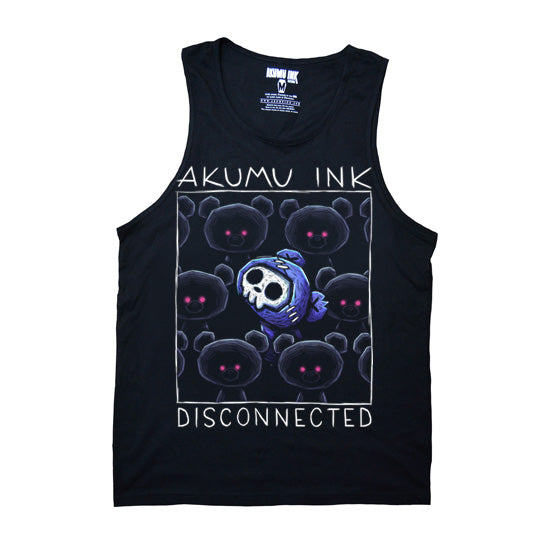 Disconnected Men Tank – gothic Men Shirts by Akumu Ink, alt fashion art from Akumu Ink Clothing