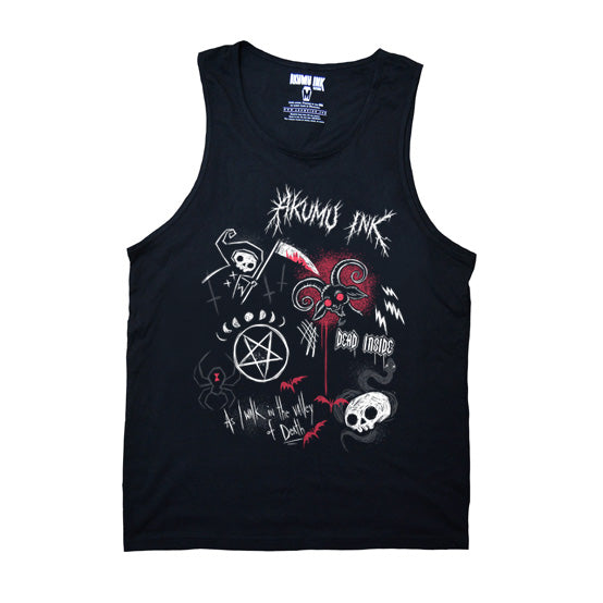 Rebel Metal Men Tank – gothic Men Shirts by Akumu Ink, alt fashion art from Akumu Ink Clothing