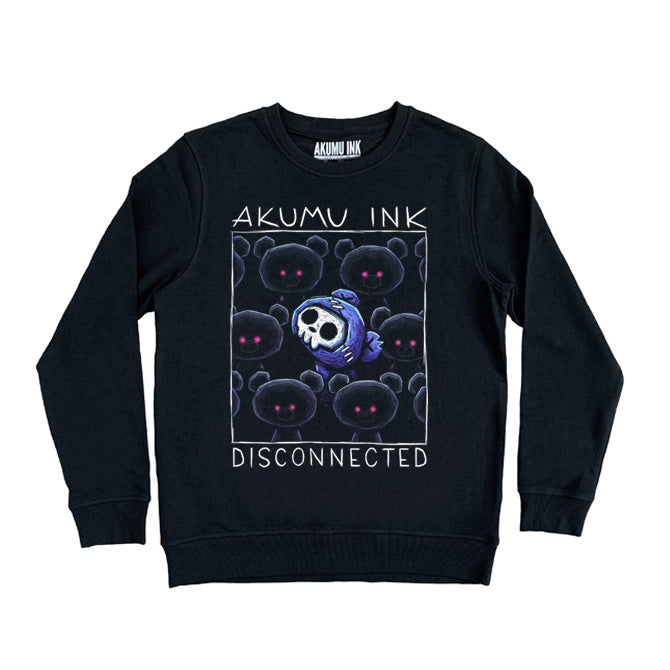 Disconnected Sweatshirt – gothic Men Shirts by Akumu Ink, alt fashion art from Akumu Ink Clothing