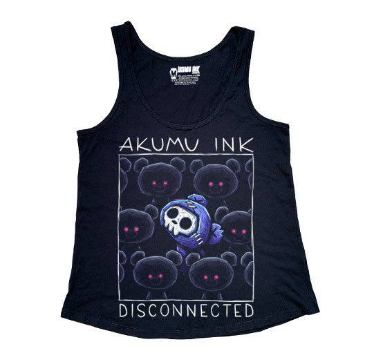 Disconnected Women Tanktop – gothic Women Shirts by Akumu Ink, alt fashion art from Akumu Ink Clothing