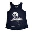 Paper Plane to Nowhere Women Tanktop – gothic Women Shirts by Akumu Ink, alt fashion art from Akumu Ink Clothing